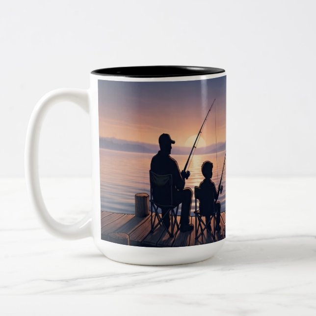 Fishing Theme Coffee Mug (Left)