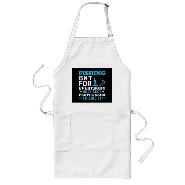 Fishing Theme  Long Apron (Front)