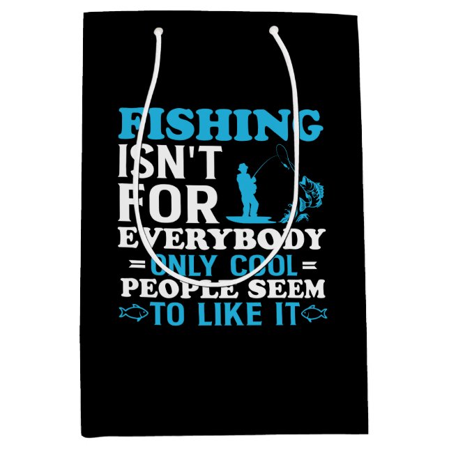 Fishing Theme  Medium Gift Bag (Front)