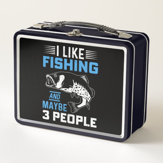 Fishing Theme  Metal Lunch Box (Front)