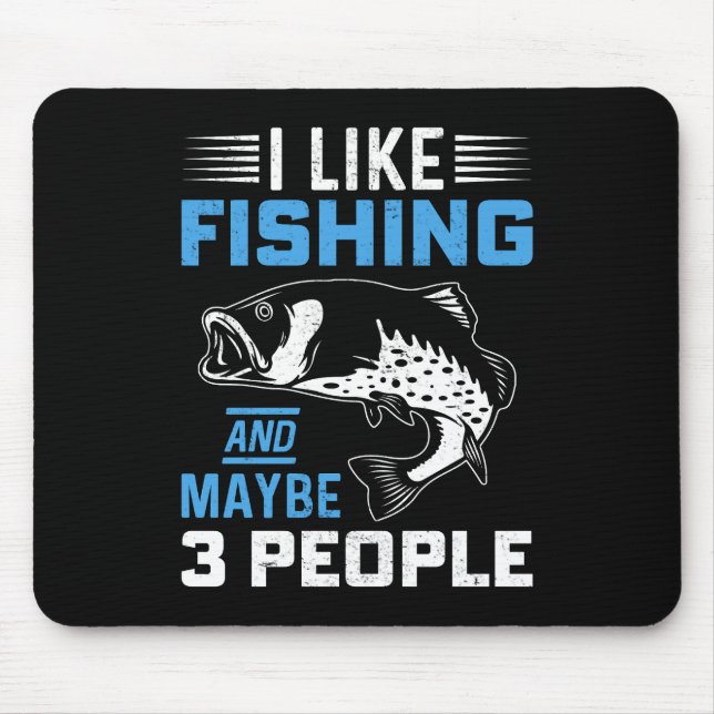 Fishing Theme  Mouse Mat (Front)