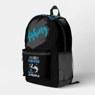 Fishing Theme  Printed Backpack