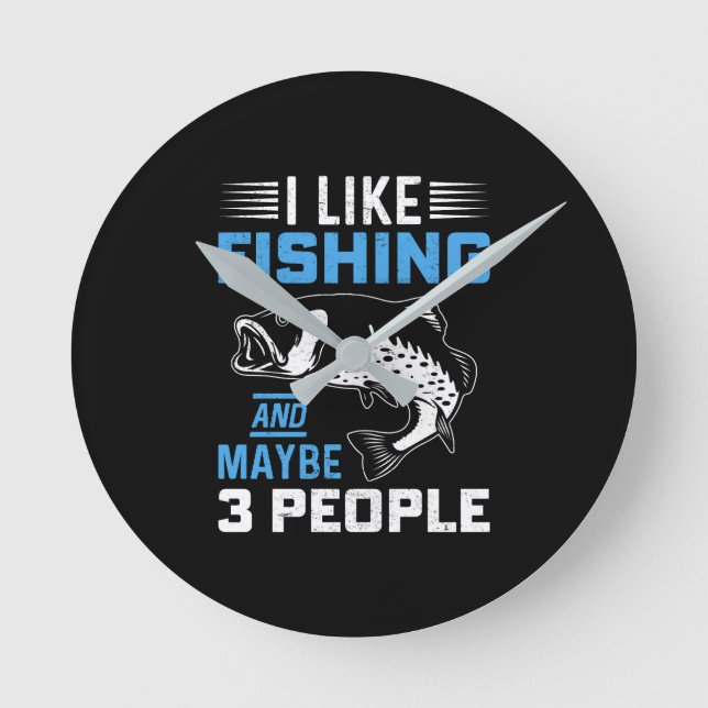 Fishing Theme  Round Clock (Front)