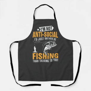 Fishing themed apron