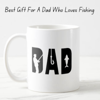 Fishing Themed Birthday Gift For Dad And Husband Coffee Mug