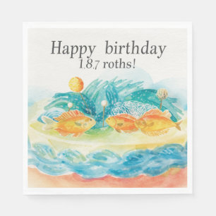 Fishing themed Birthday party for Fishing lovers Napkin