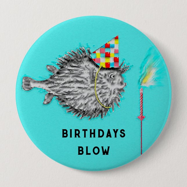 Fishing Themed Birthday Party Ideas 10 Cm Round Badge (Front)