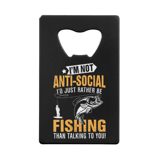 Fishing themed Bottle Opener (Front)