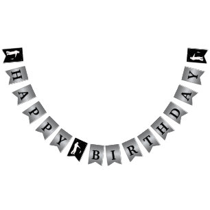 Fishing Themed Happy Birthday Banner