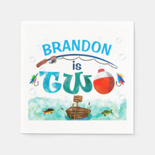 Fishing themed O-fish-ally 2nd birthday party  Napkin