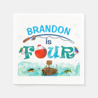 Fishing themed O-fish-ally 4th birthday party