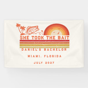 Fishing Themed Weekend Trip Bachelor Party Banner