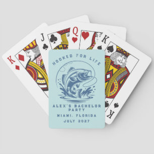 Fishing Themed Weekend Trip Bachelor Party Playing Cards