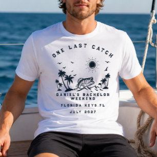 Fishing Themed Weekend Trip Bachelor Party T-Shirt