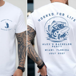 Fishing Themed Weekend Trip Bachelor Party T-Shirt