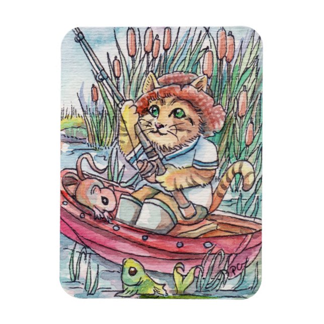 Fishing Time Magnet (Vertical)