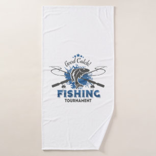 Fishing tournament bath towel