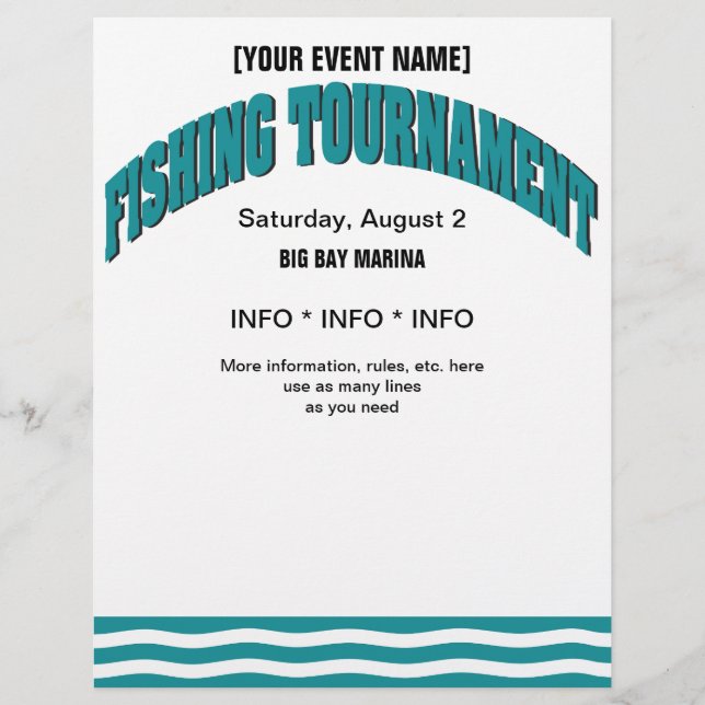 Fishing Tournament Flyer (Front)