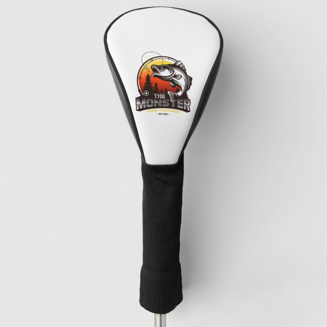 Fishing tournament golf head cover (Front)