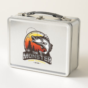 Fishing tournament metal lunch box