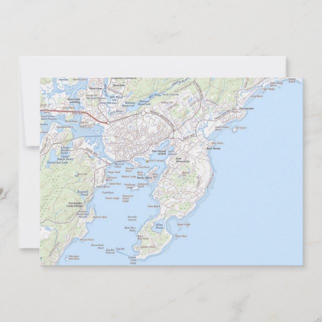 Fishing Town of Gloucester MA Postcard (Front)