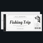 Fishing Trip  Gift Ticket Voucher Certificate<br><div class="desc">EDITABLE. Fishing trip gift for your loved ones. Personalise your voucher today!</div>