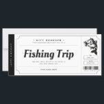 Fishing Trip  Gift Ticket Voucher Certificate<br><div class="desc">EDITABLE. Fishing trip gift for your loved ones. Personalise your voucher today!</div>