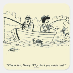 Fishing Trip Square Sticker