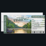 Fishing Trip Surprise Reveal Gift Certificate<br><div class="desc">Instantly personalise your surprise fishing trip boarding pass gift ticket today! Simply click "Personalise" to personalise the ticket with your info. Celebrate a special occasion by typing a special note in the note box on the ticket. Each ticket comes printed on thick, sturdy, quality card stock and a white envelope....</div>