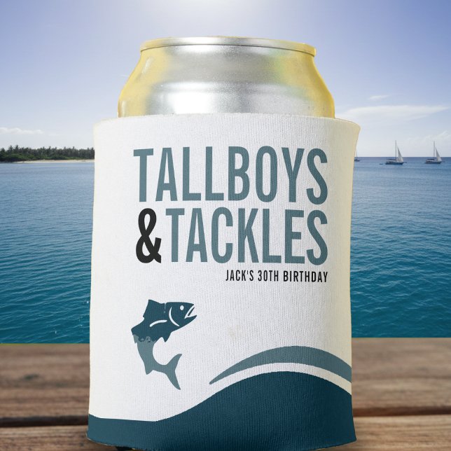 Fishing Trip Tallboys & Tackles Birthday Party Can Cooler (Fishing Trip Tallboys & Tackles Birthday Party Can Cooler
)