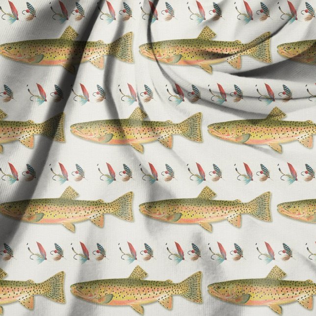 Fishing Trout Fish Flies Fisherman Fabric (Creator Uploaded)