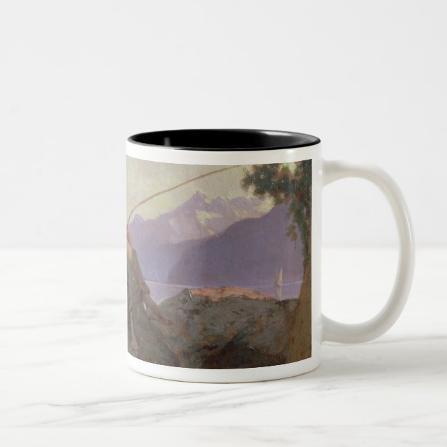 Fishing Two-Tone Coffee Mug (Right)