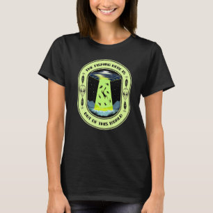Fishing UFO Alien Fisherman Bass Fishing  1 T-Shirt
