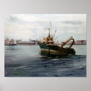 Fishing vessel/Fisheries/Fishing boat Poster
