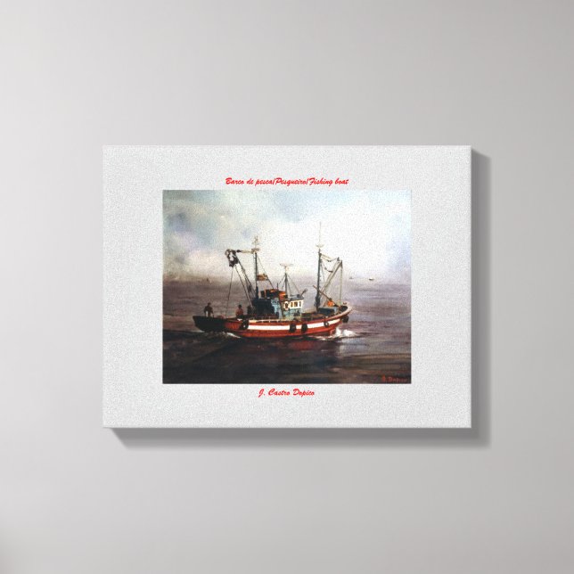 Fishing vessel/Fishing boat/Fishing boat Canvas Print (Front)