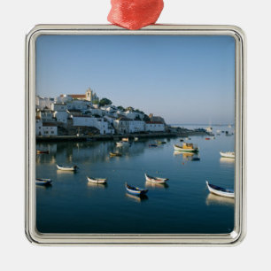Fishing Village of Ferragudo, Algarve, Portugal 2 Metal Tree Decoration