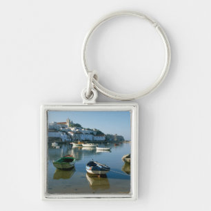 Fishing Village of Ferragudo, Algarve, Portugal Key Ring
