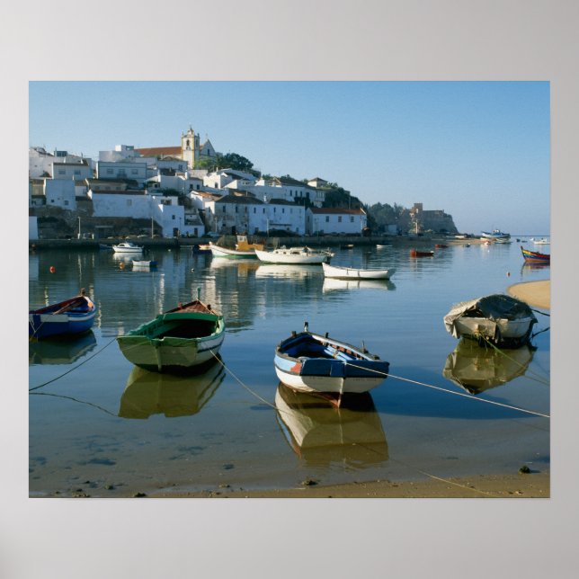 Fishing Village of Ferragudo, Algarve, Portugal Poster (Front)