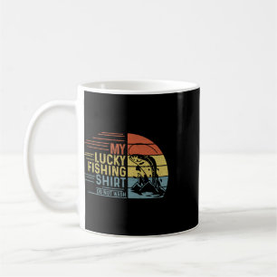 Fishing Vintage Retro My Lucky Fishing Shirt Do No Coffee Mug