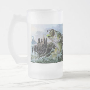 Fishing Walleye Father's Day Frosted Beer Mug
