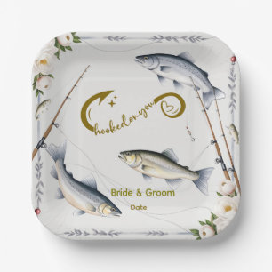 Fishing Wedding themed for Fishing lovers Paper Plate