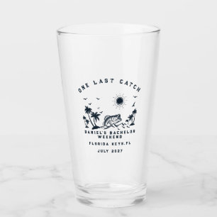 Fishing Weekend Trip Funny Bachelor Party Glass