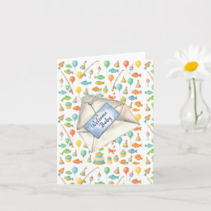 Fishing Welcome Baby   for Fishing lovers  Card
