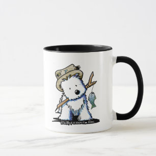 Fishing Westie Dog Mug