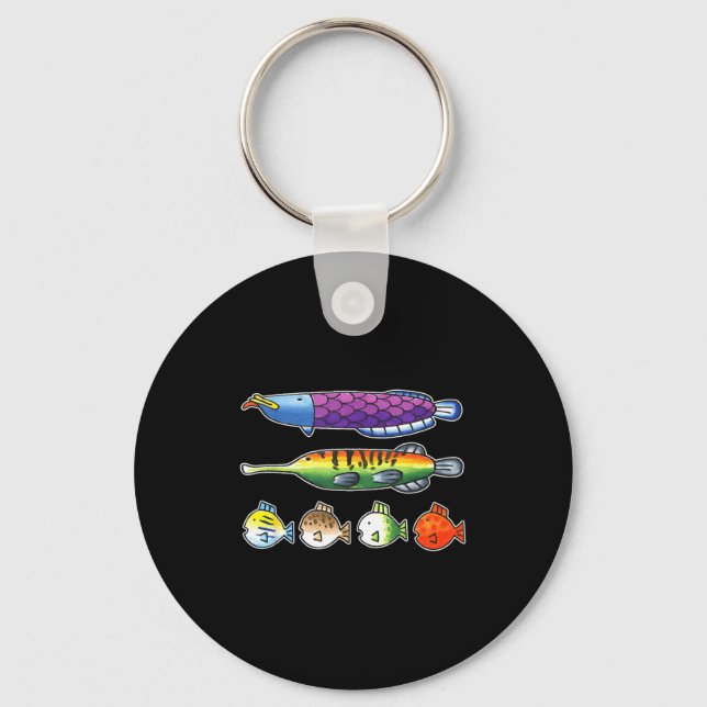 Fishing Wii Srts Fish Species  Key Ring (Front)