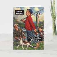 Fishing with Dog Wishing For a Good Day of Fishing