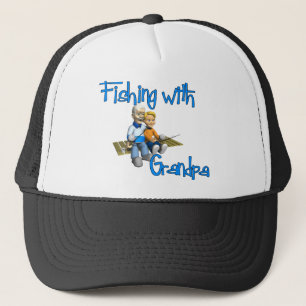 Fishing with Grandpa Fishing Shirt Trucker Hat