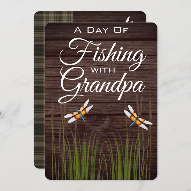 Fishing with Grandpa Invitation (Front/Back)