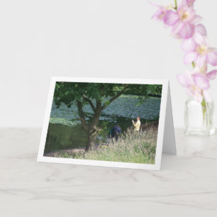 Fishing With Grandpa Portrait Card