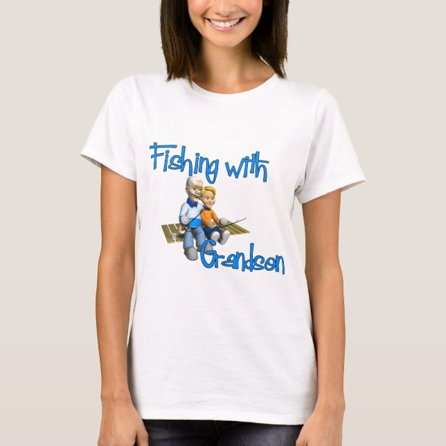Fishing with Grandson Fishing Shirt (Front)